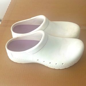 Dansko White Mules